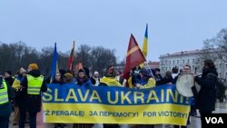 Митинг в поддержку Украины в Вильнюсе - столице Литвы. Фото Анны Плотниковой. 