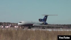 Российский самолет Ту-154 для проведения наблюдательных полетов в небе над США