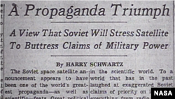 Триумф пропаганды: Советы будут использовать спутник для усиления претензий на военное превосходство. После того, как СССР запустил первый искусственный спутник Земли, в США начали более активно работать над собственной космической программой