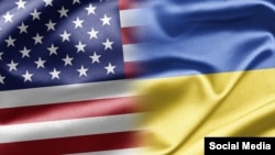 US-Ukraine Flags